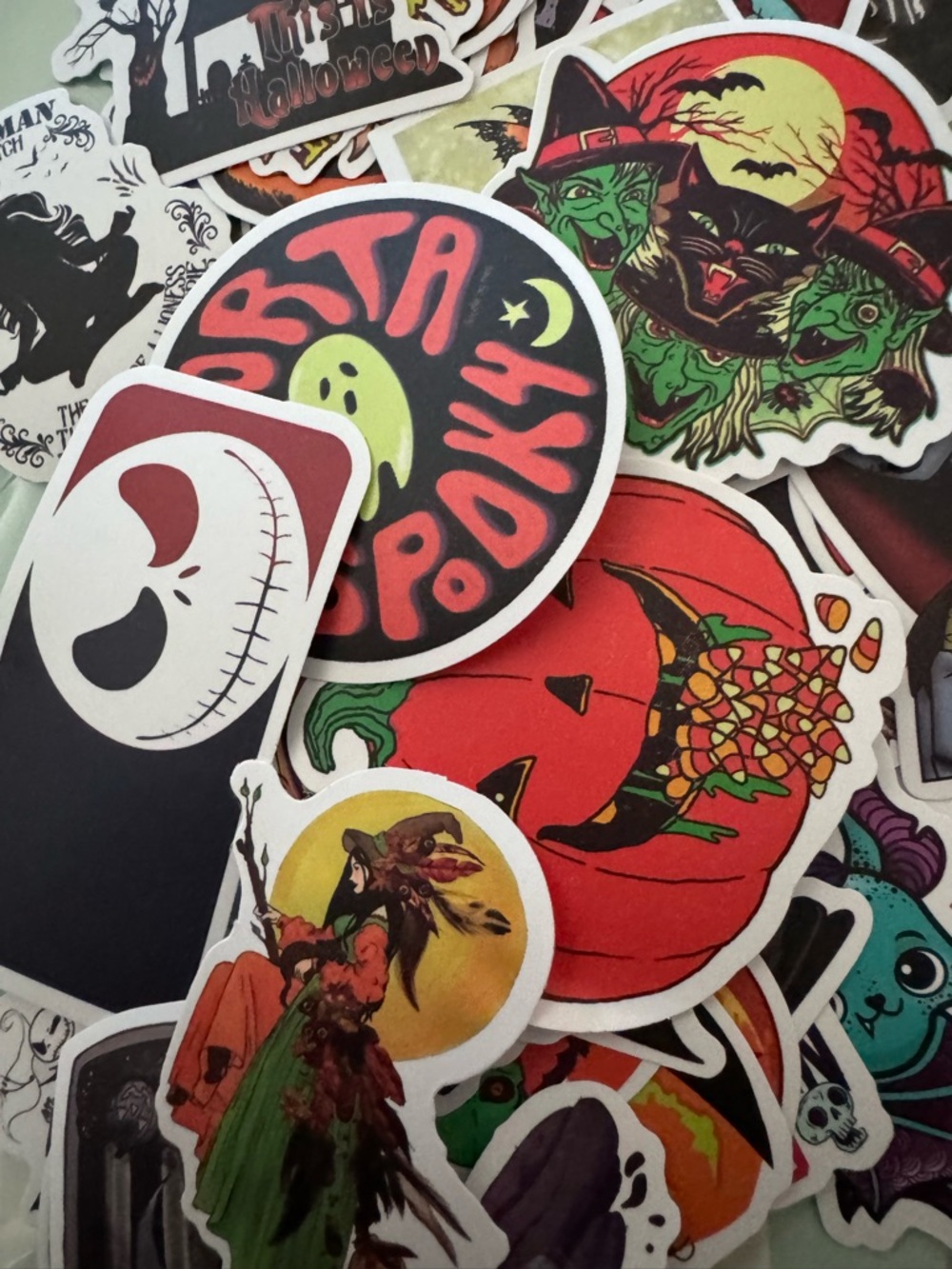 Hallowmas Jack 50Pcs
Stickers Pack Vinyl Laptop
Helmet Phone Luggage
Decal GIFT - Picture 4 of 5